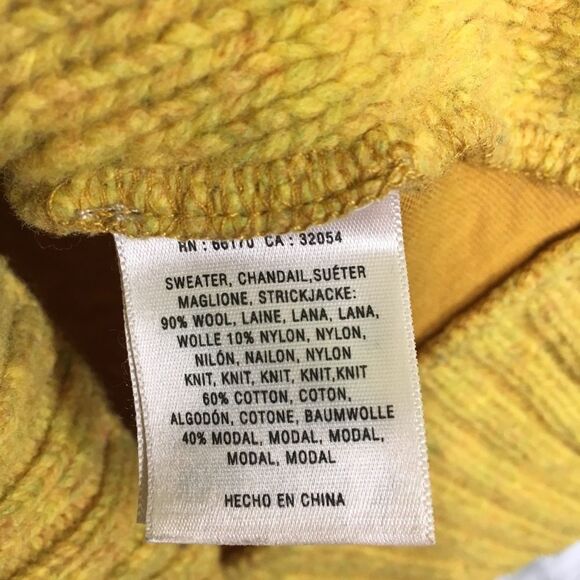 ANTHRO | PILCRO‎ & THE LETTER PRESS BOHO WOOL  BLEND DUALLY CLAD MUSTARD SWEATER - Picture 6 of 13